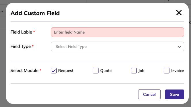 Creating a Custom Field
