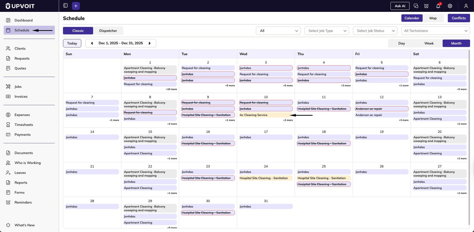 Schedule Request Overview